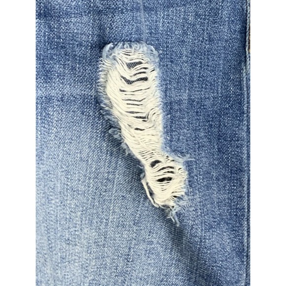 Rewash Brand Women's Skirt Destroyed Distressed Denim Jean Boho Frayed Size 29 - Picture 8 of 10